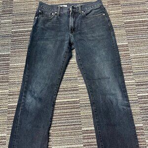 Mens Gap 1969 Slim straight Jeans Blue Indigo 31x32